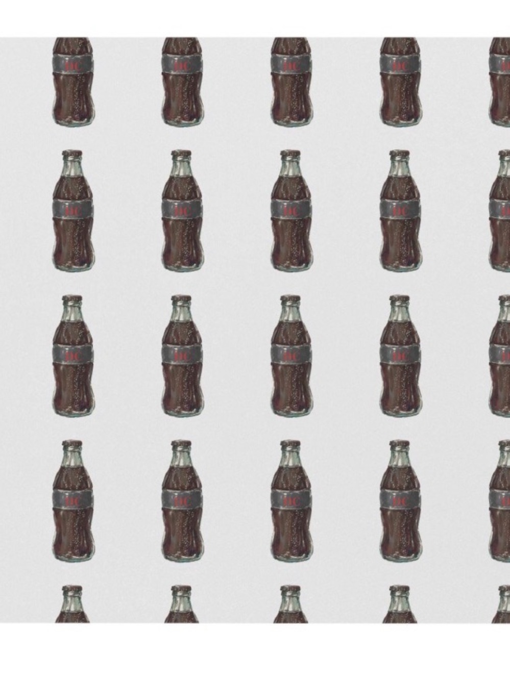 Diet Coke Vintage Soda Bottle Patterned Mouse Pad — Brown Bottle Print Coca Cola